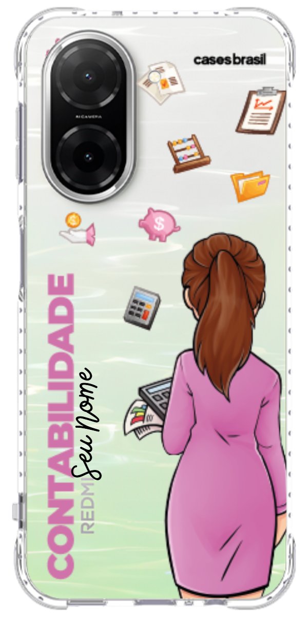 Capinha para Celular Contabilidade - Boneca Profissão