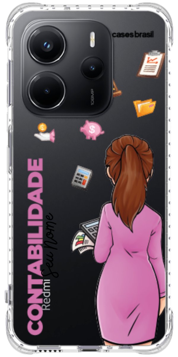 Capinha para Celular Contabilidade - Boneca Profissão