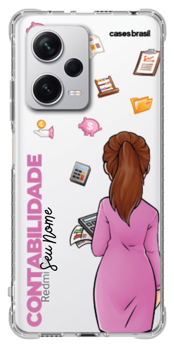 Capinha para Celular Contabilidade - Boneca Profissão