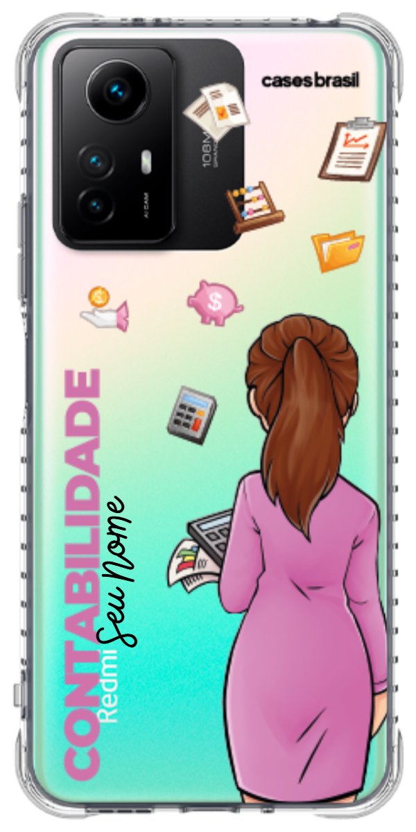 Capinha para Celular Contabilidade - Boneca Profissão