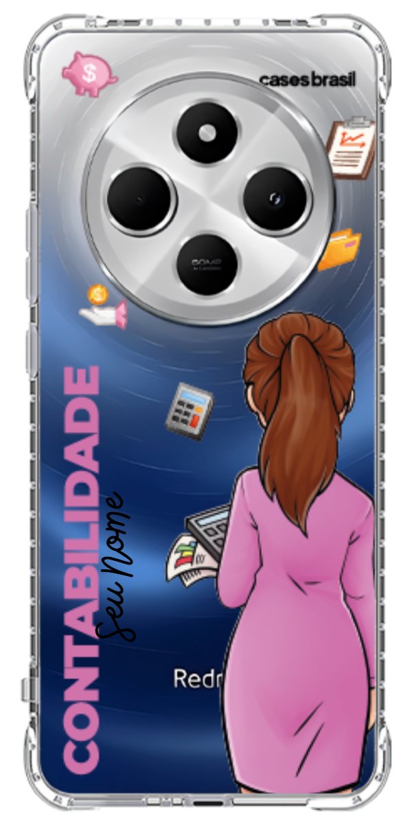 Capinha para Celular Contabilidade - Boneca Profissão