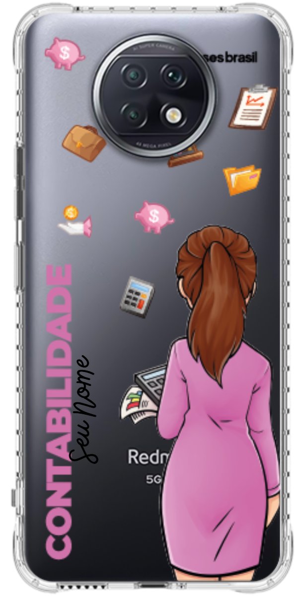 Capinha para Celular Contabilidade - Boneca Profissão