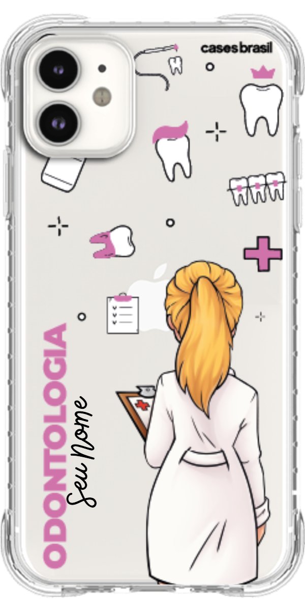 Capinha para Celular Odontologia - Profissão Com Nome