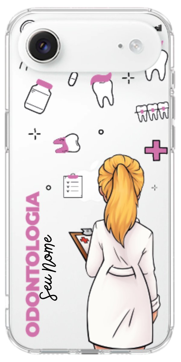 Capinha para Celular Odontologia - Profissão Com Nome