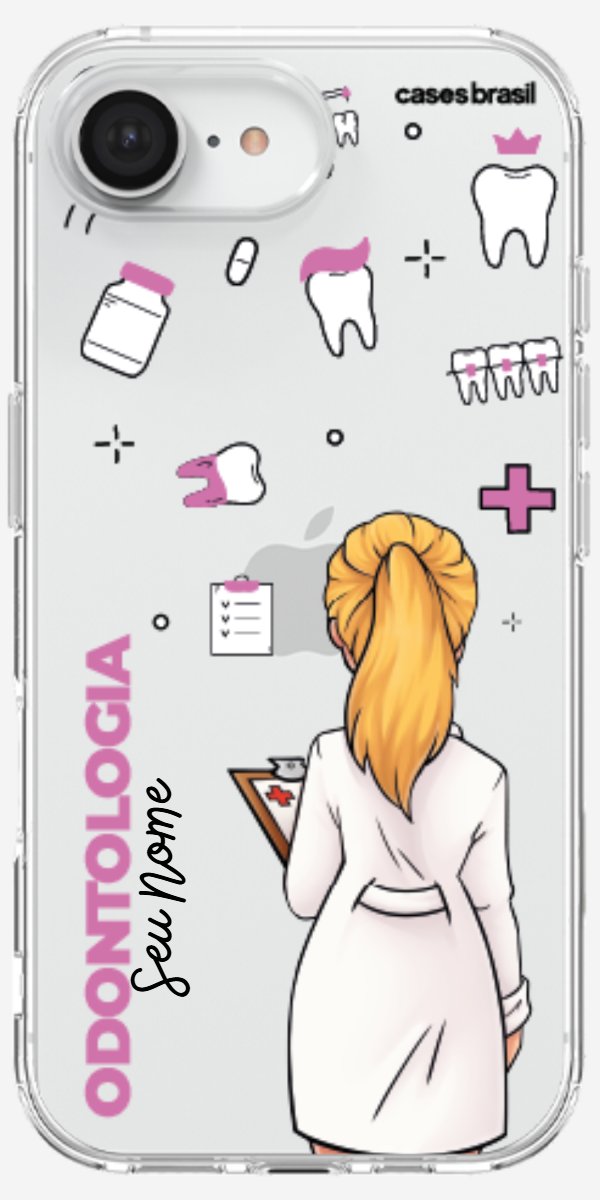 Capinha para Celular Odontologia - Profissão Com Nome