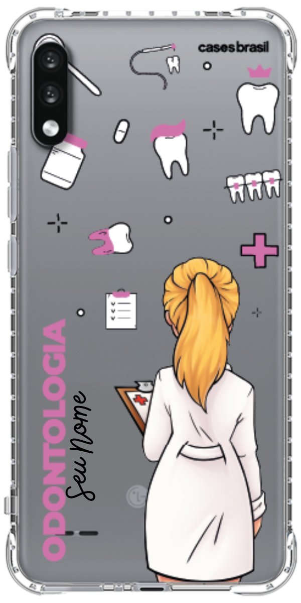 Capinha para Celular Odontologia - Profissão Com Nome