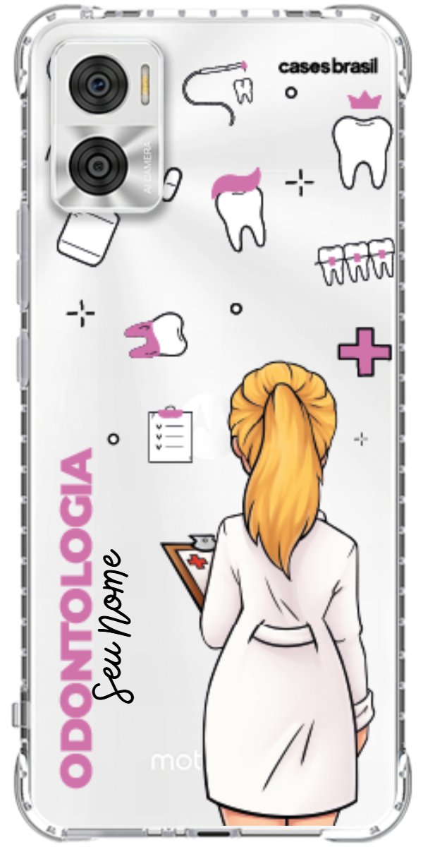 Capinha para Celular Odontologia - Profissão Com Nome
