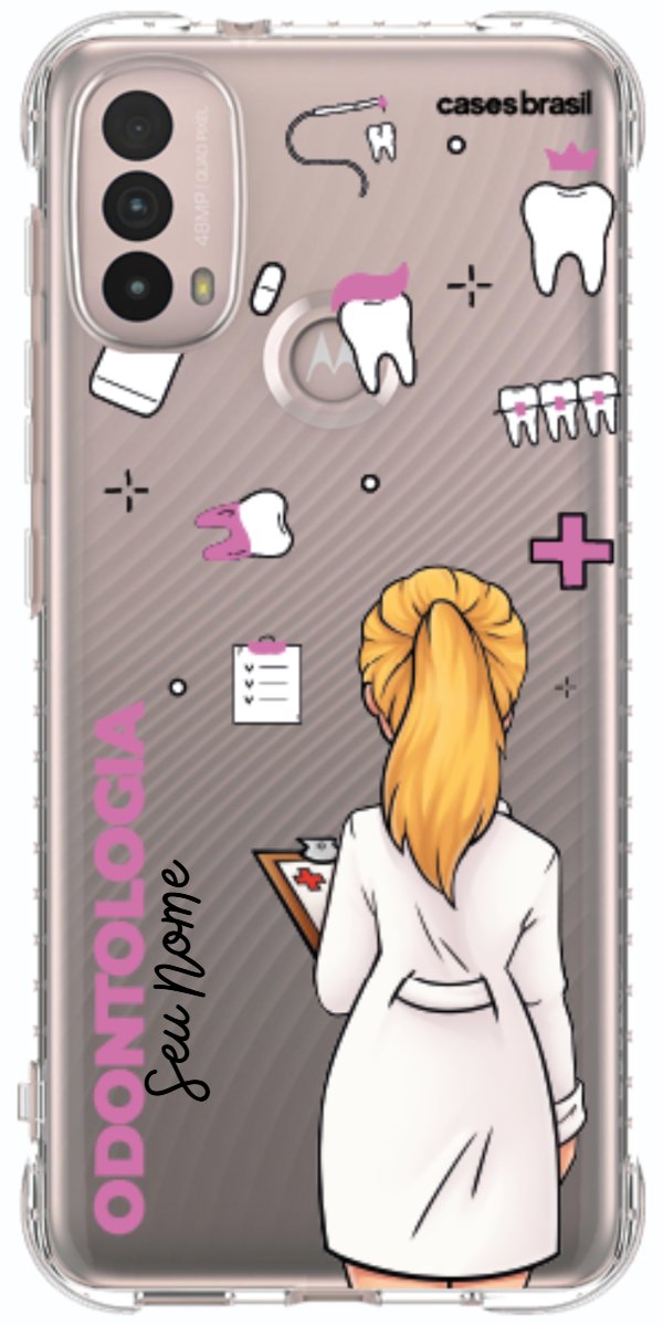 Capinha para Celular Odontologia - Profissão Com Nome