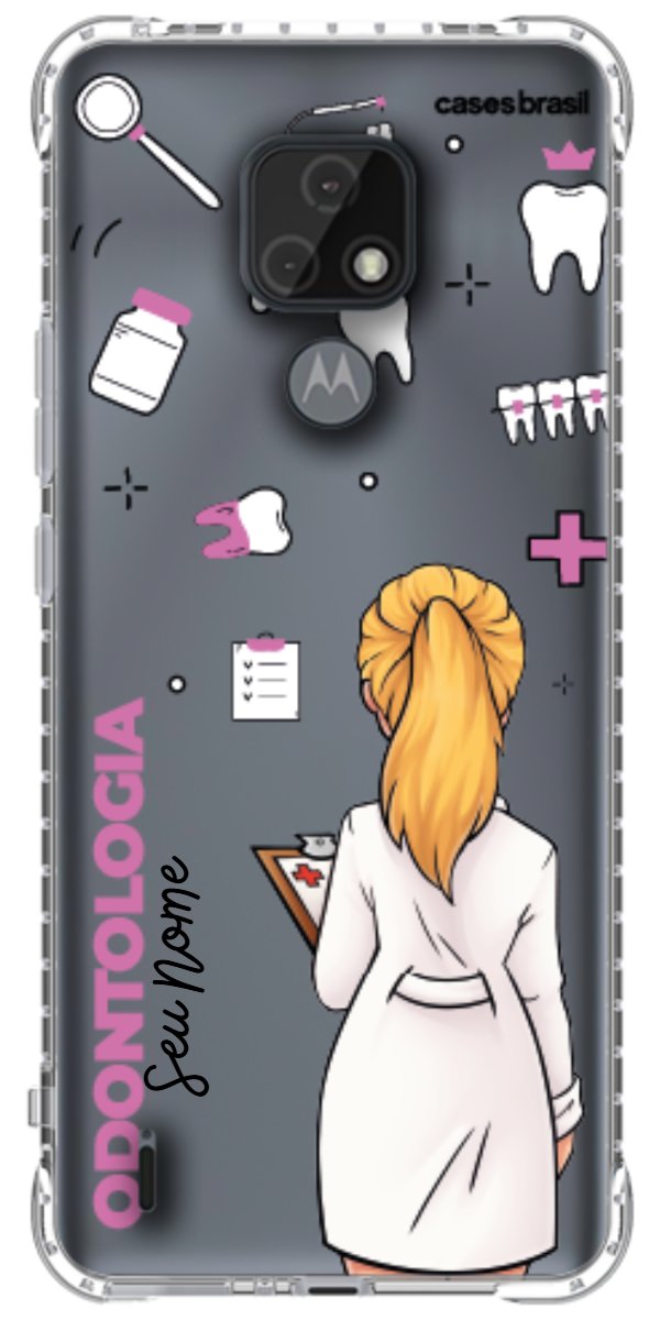 Capinha para Celular Odontologia - Profissão Com Nome