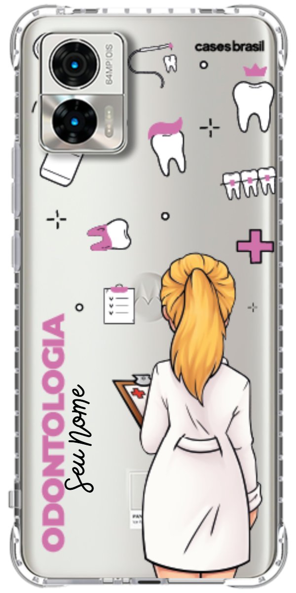 Capinha para Celular Odontologia - Profissão Com Nome