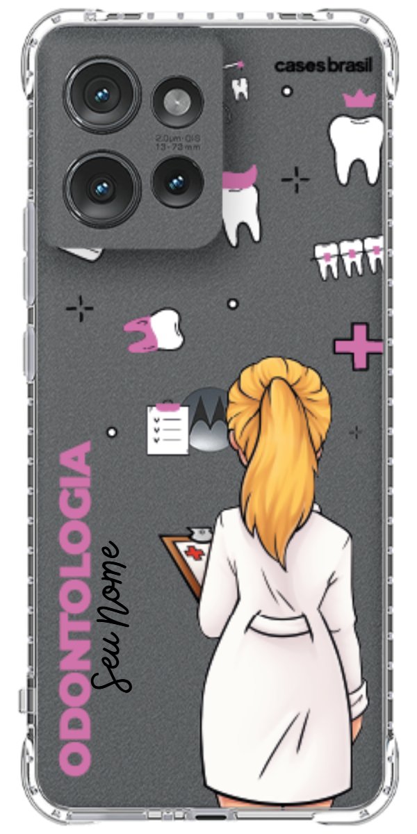 Capinha para Celular Odontologia - Profissão Com Nome