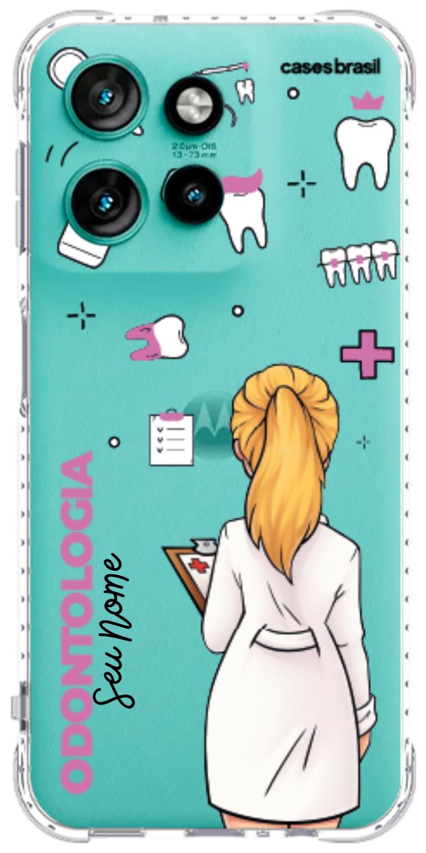 Capinha para Celular Odontologia - Profissão Com Nome