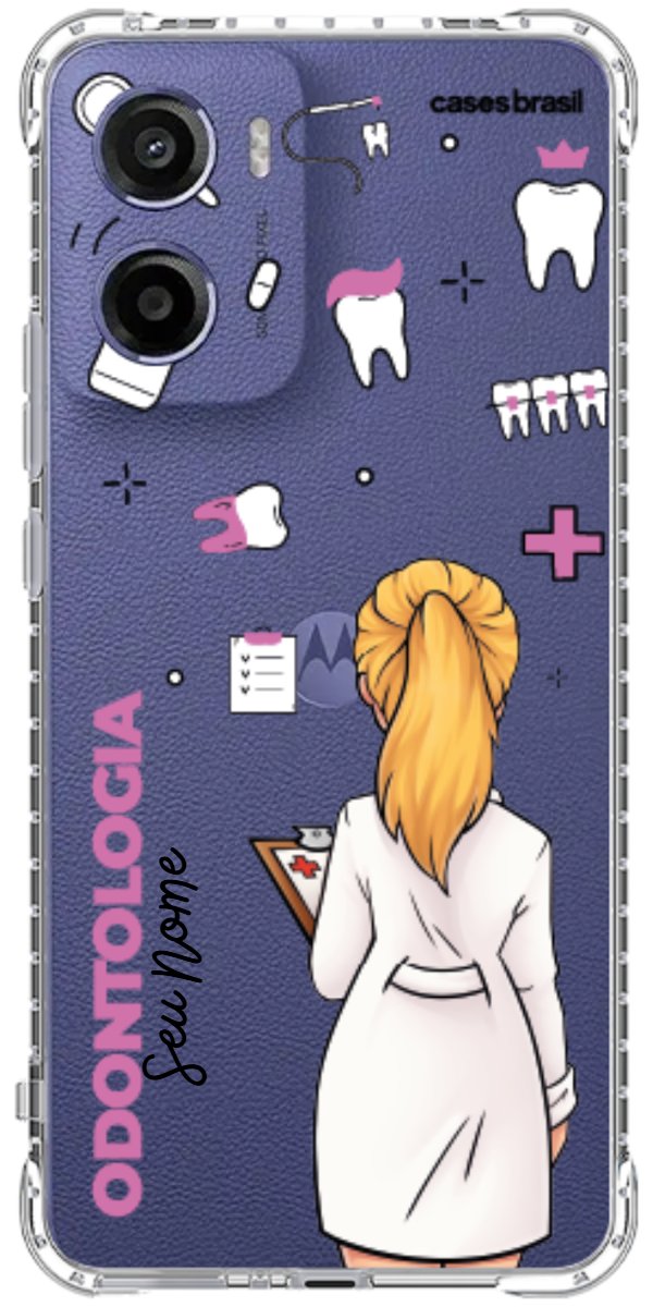 Capinha para Celular Odontologia - Profissão Com Nome