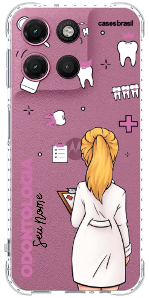 Capinha para Celular Odontologia - Profissão Com Nome