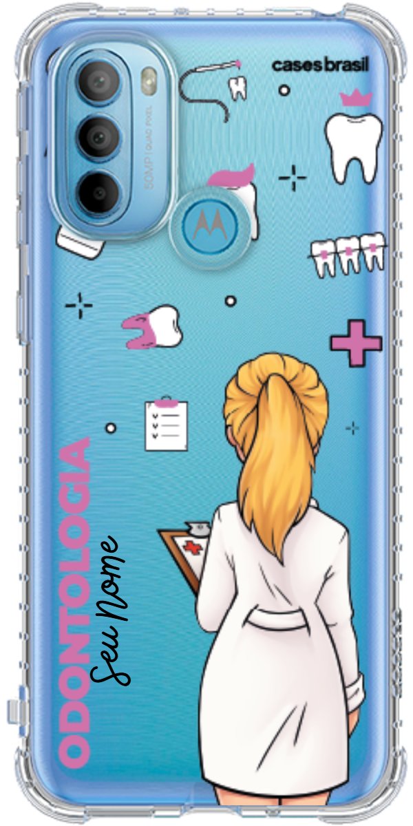 Capinha para Celular Odontologia - Profissão Com Nome