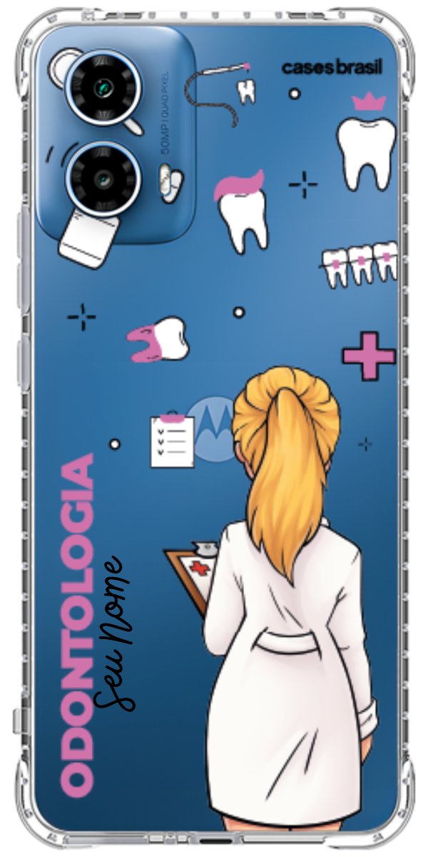 Capinha para Celular Odontologia - Profissão Com Nome