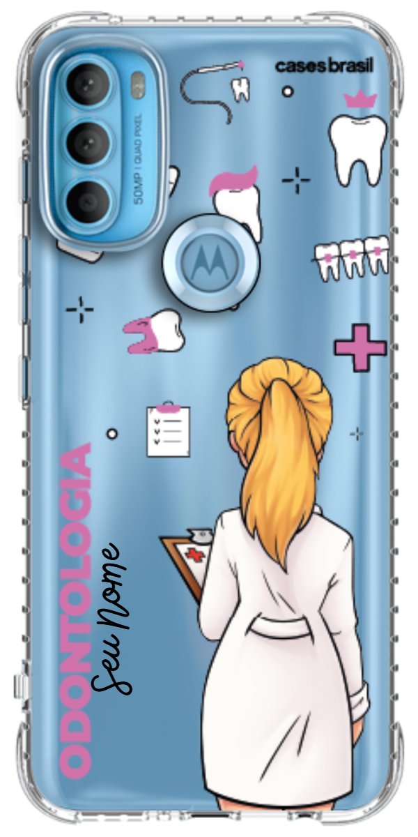 Capinha para Celular Odontologia - Profissão Com Nome