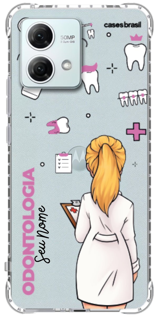 Capinha para Celular Odontologia - Profissão Com Nome