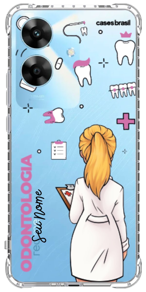 Capinha para Celular Odontologia - Profissão Com Nome
