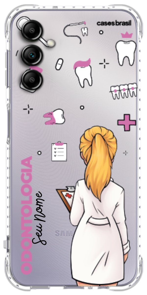 Capinha para Celular Odontologia - Profissão Com Nome