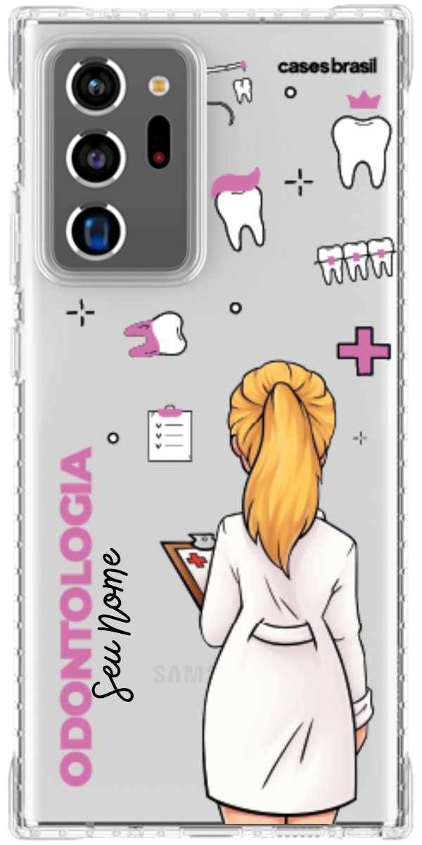 Capinha para Celular Odontologia - Profissão Com Nome