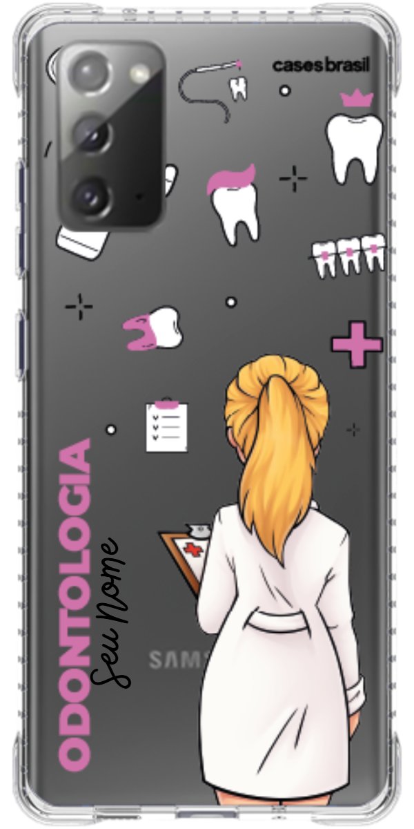 Capinha para Celular Odontologia - Profissão Com Nome