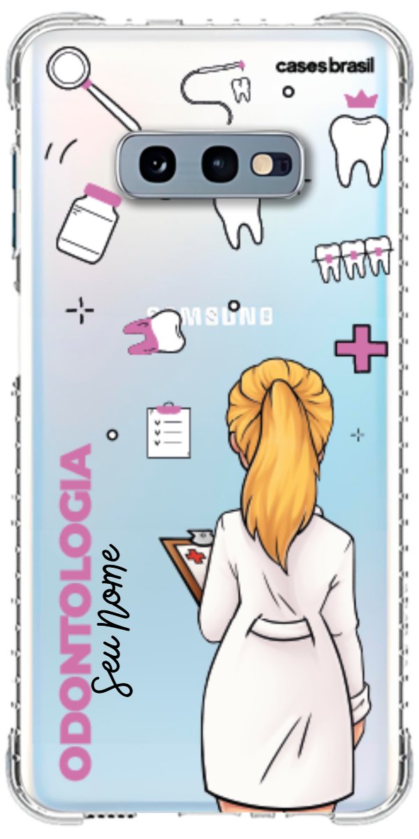 Capinha para Celular Odontologia - Profissão Com Nome