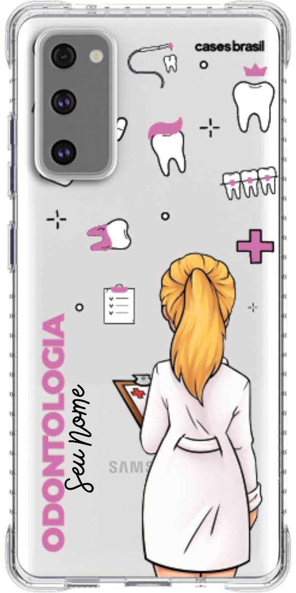 Capinha para Celular Odontologia - Profissão Com Nome