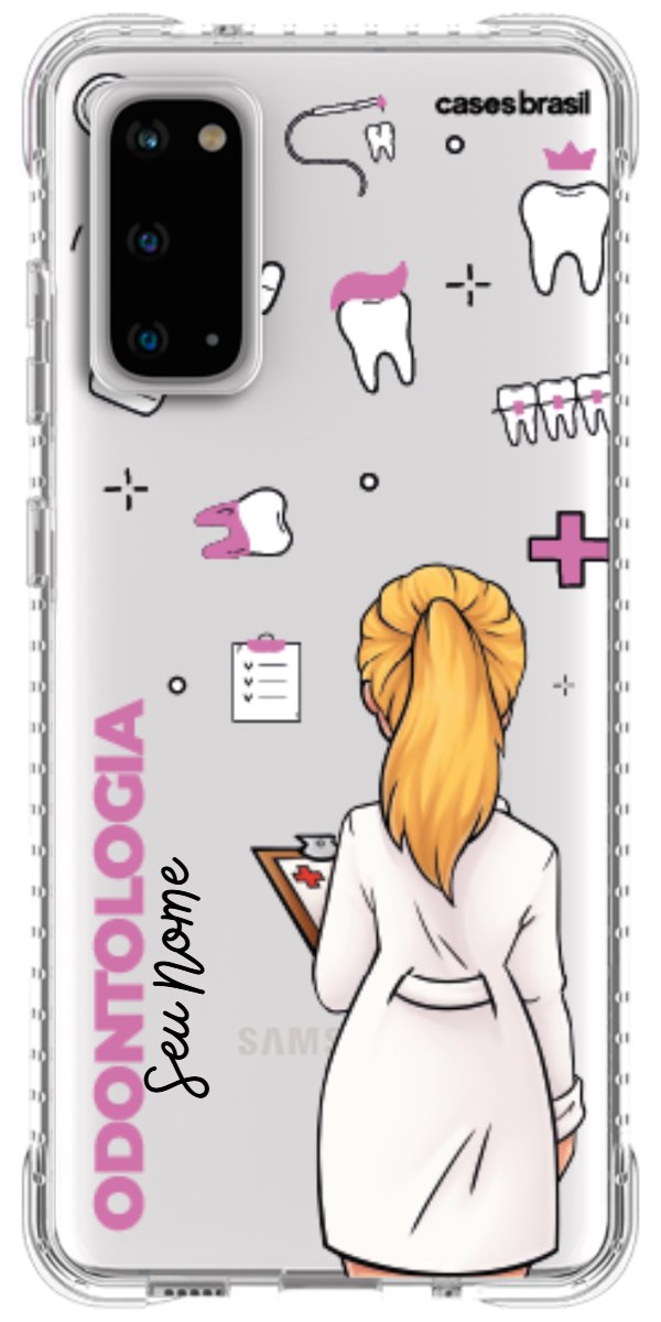 Capinha para Celular Odontologia - Profissão Com Nome