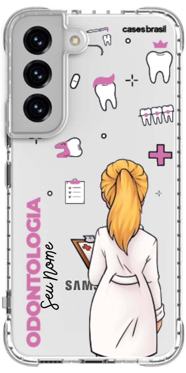 Capinha para Celular Odontologia - Profissão Com Nome