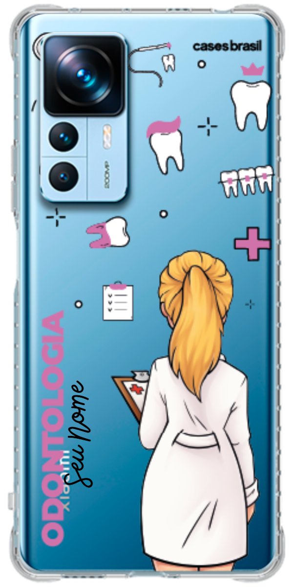 Capinha para Celular Odontologia - Profissão Com Nome