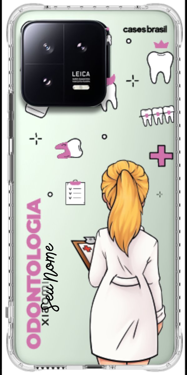 Capinha para Celular Odontologia - Profissão Com Nome