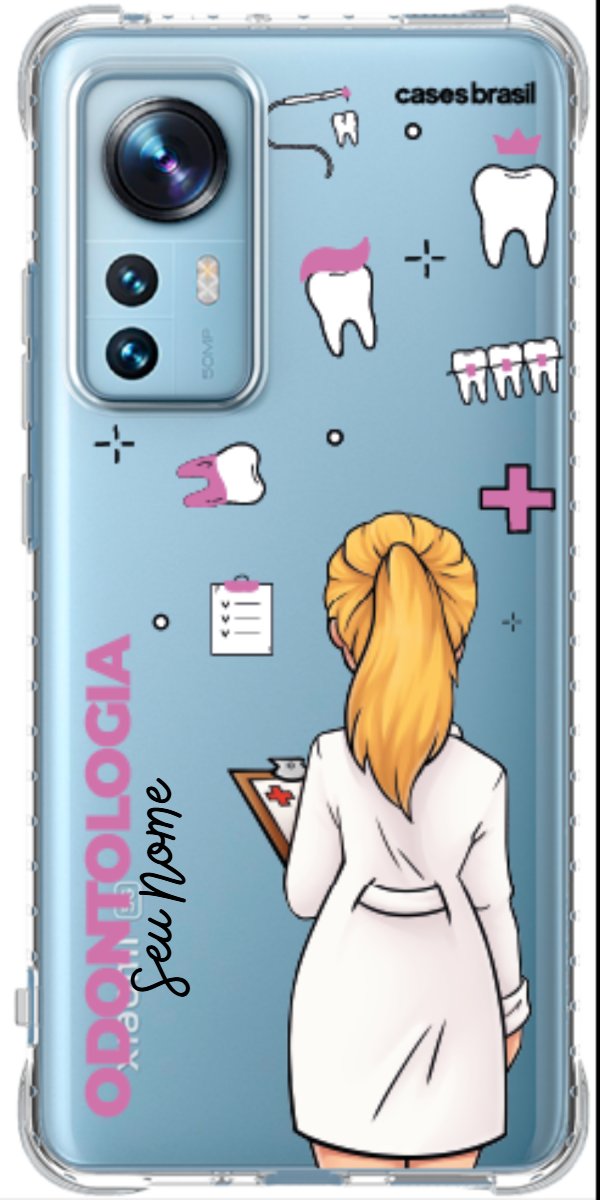 Capinha para Celular Odontologia - Profissão Com Nome