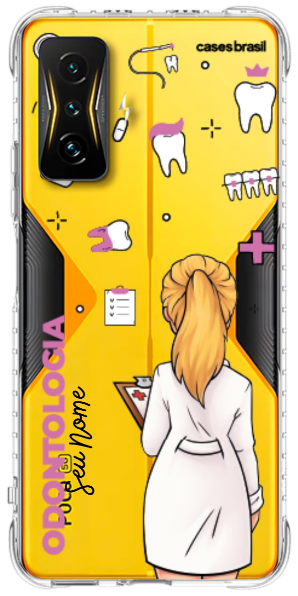 Capinha para Celular Odontologia - Profissão Com Nome