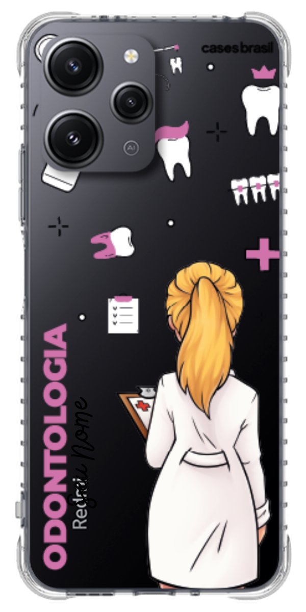 Capinha para Celular Odontologia - Profissão Com Nome