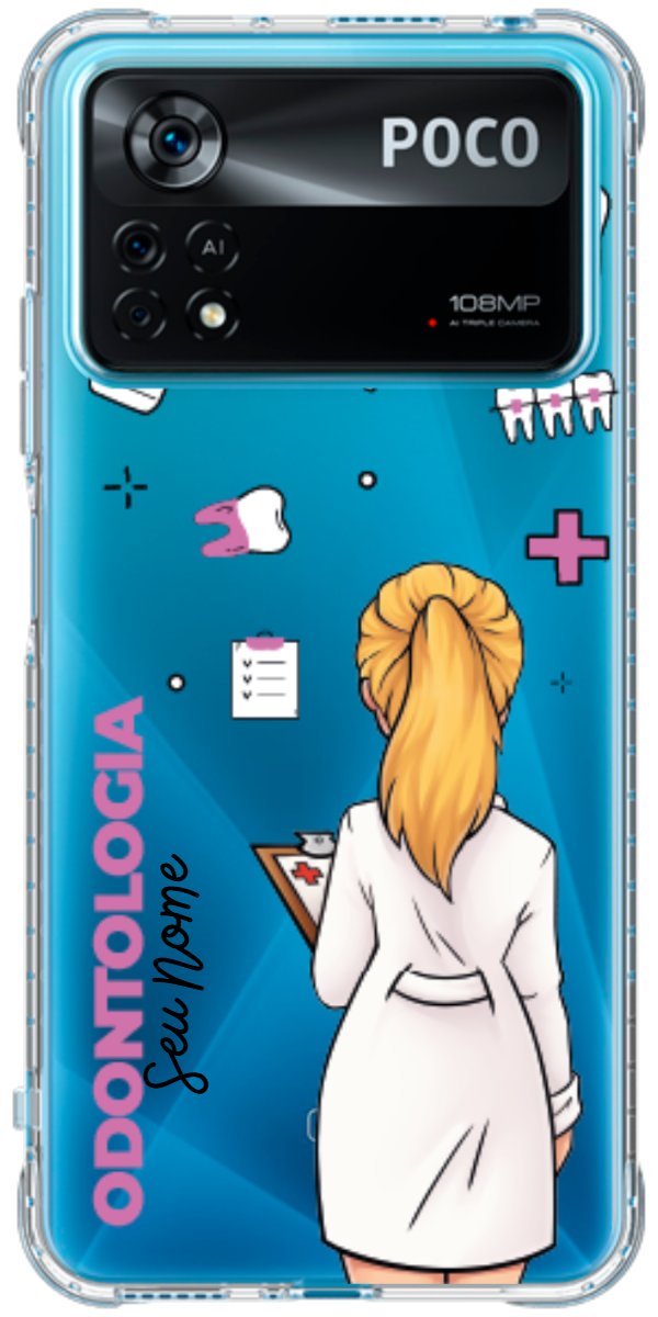 Capinha para Celular Odontologia - Profissão Com Nome