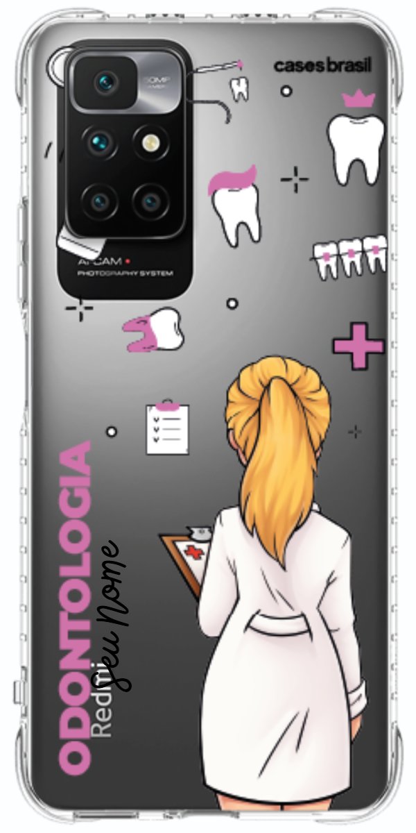 Capinha para Celular Odontologia - Profissão Com Nome