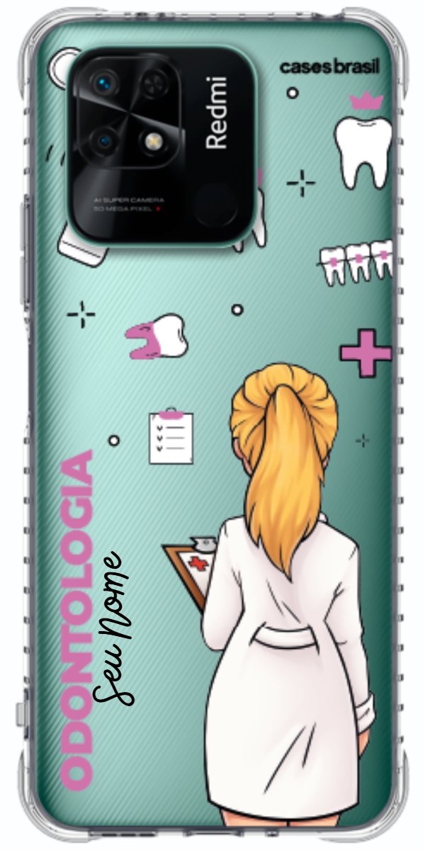 Capinha para Celular Odontologia - Profissão Com Nome