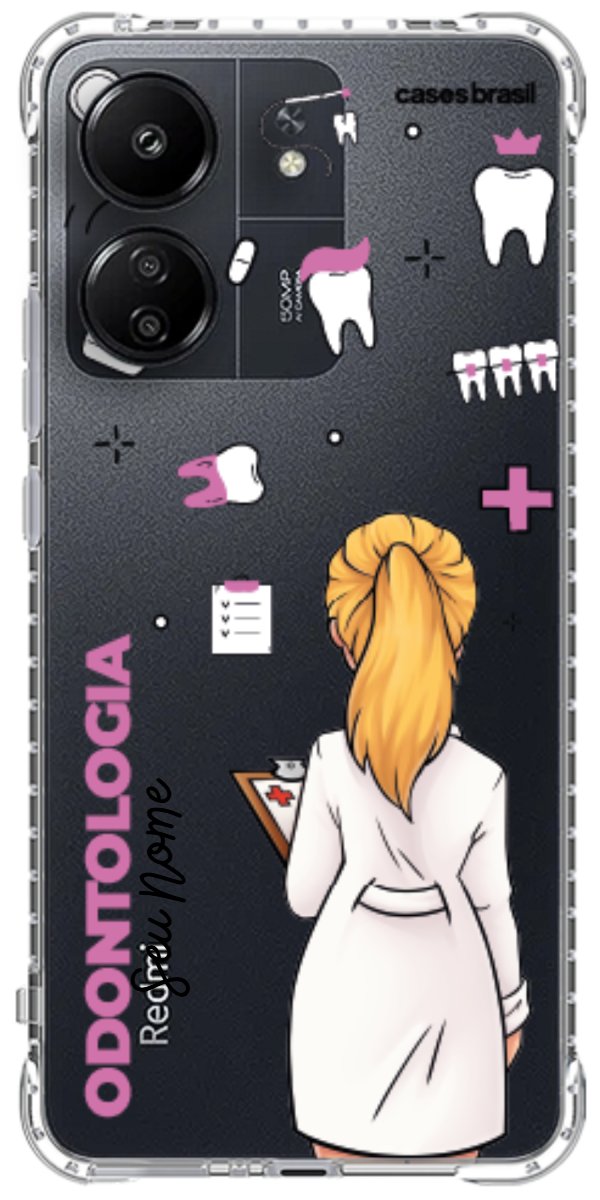 Capinha para Celular Odontologia - Profissão Com Nome