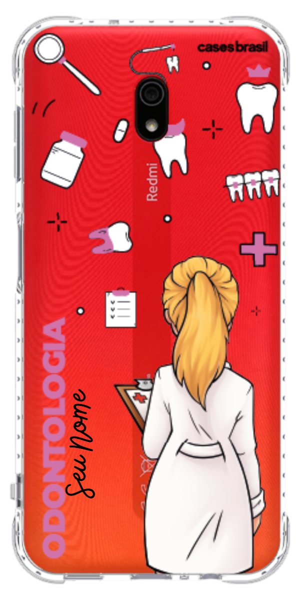 Capinha para Celular Odontologia - Profissão Com Nome