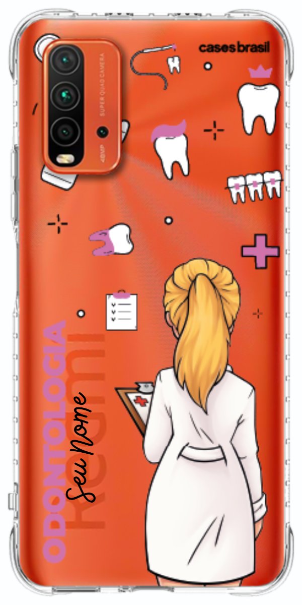 Capinha para Celular Odontologia - Profissão Com Nome