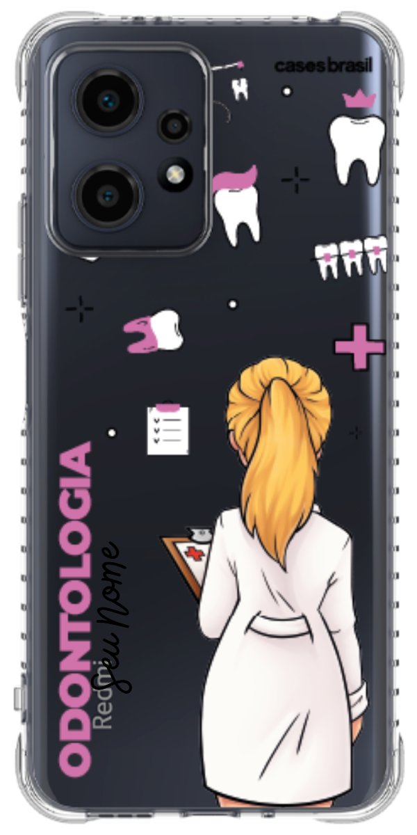 Capinha para Celular Odontologia - Profissão Com Nome