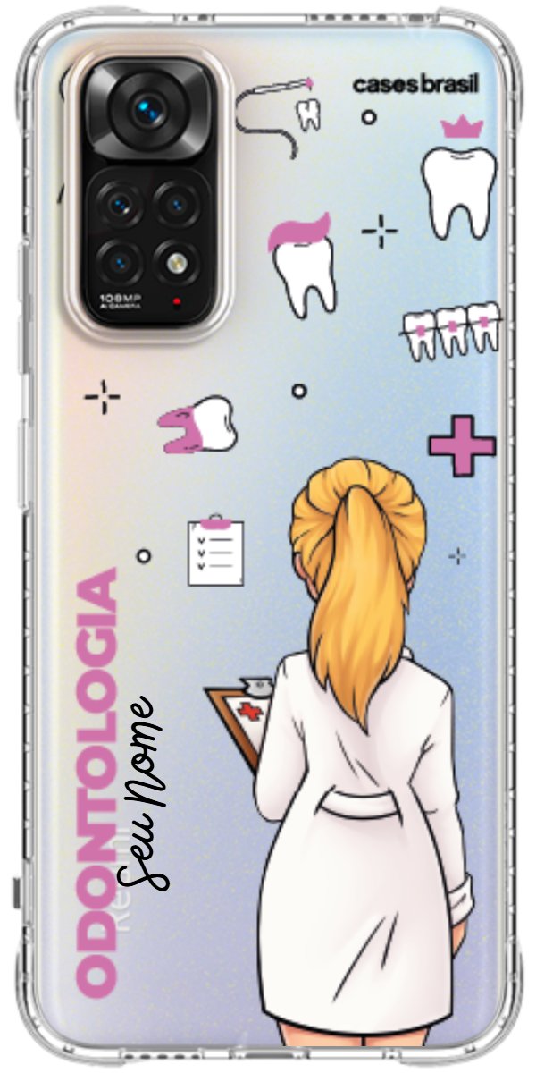Capinha para Celular Odontologia - Profissão Com Nome
