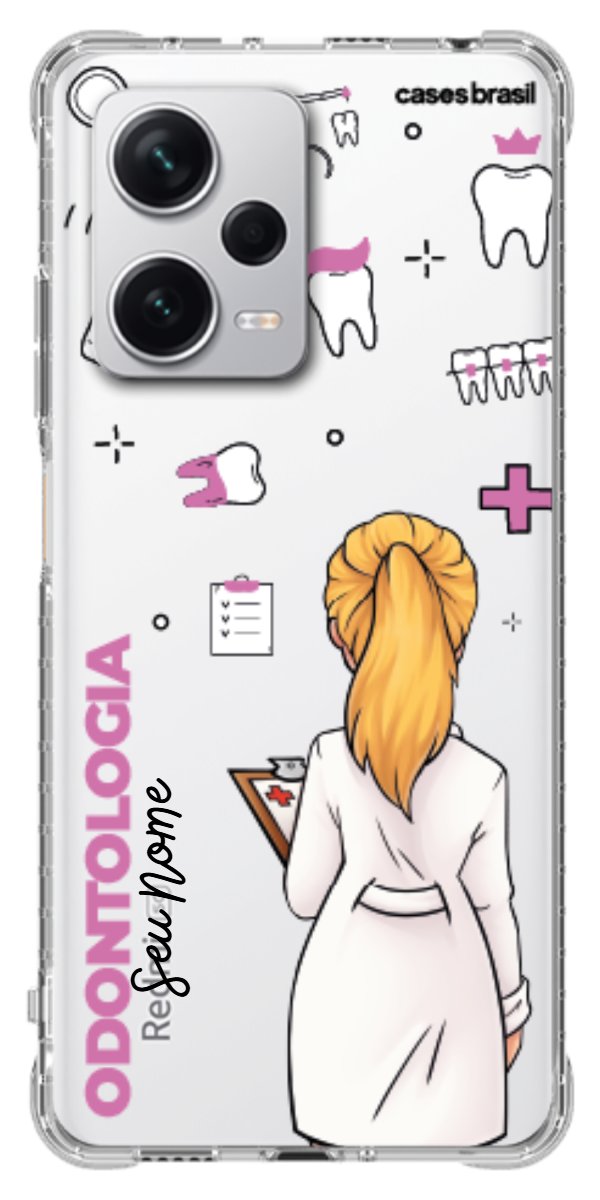 Capinha para Celular Odontologia - Profissão Com Nome