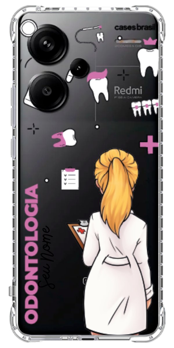 Capinha para Celular Odontologia - Profissão Com Nome