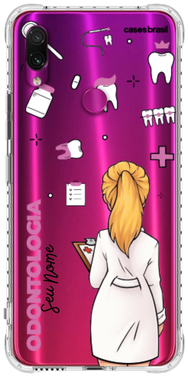 Capinha para Celular Odontologia - Profissão Com Nome