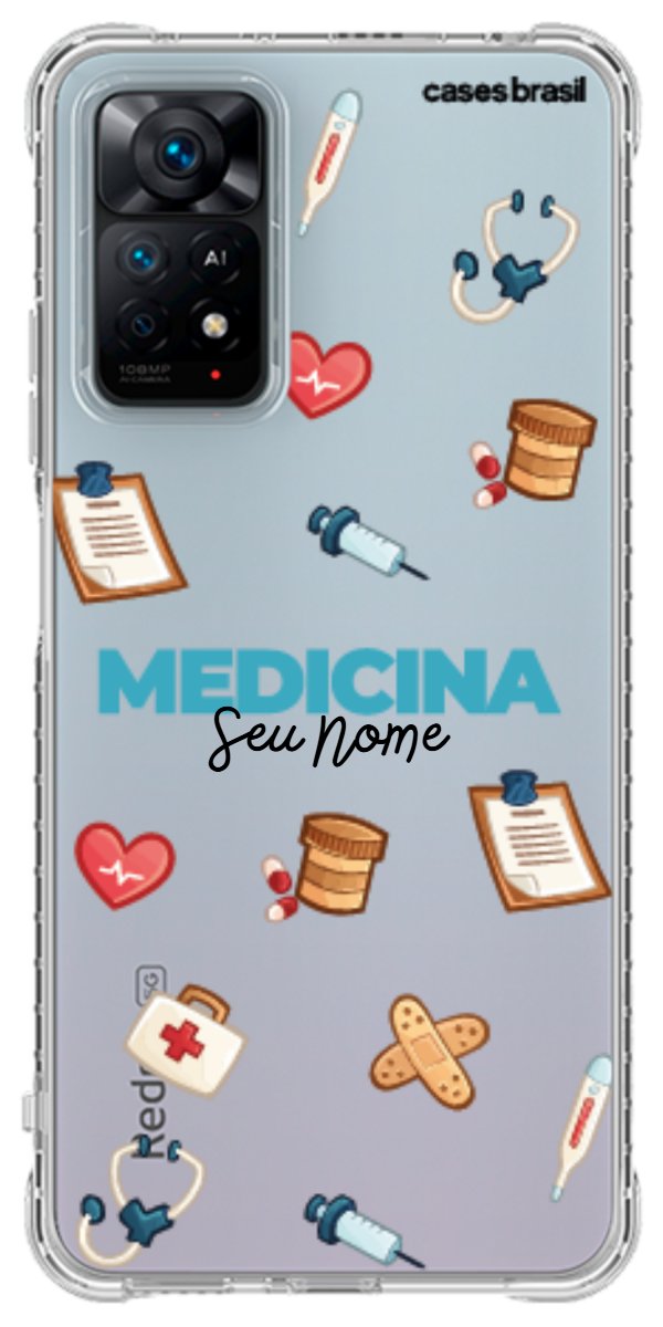 Capinha para Celular Medicina - Profissão Com Nome