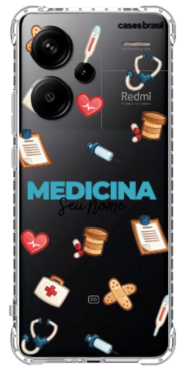 Capinha para Celular Medicina - Profissão Com Nome