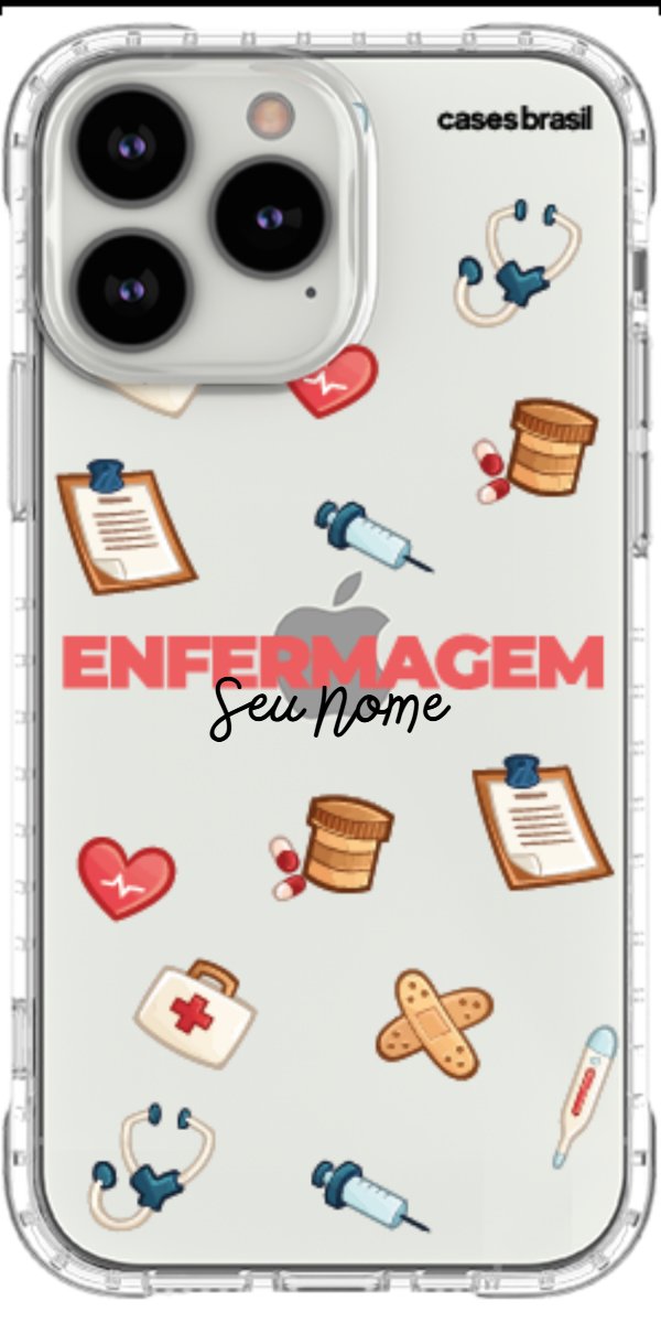 Capinha para celular Enfermagem - Profissão Com Nome