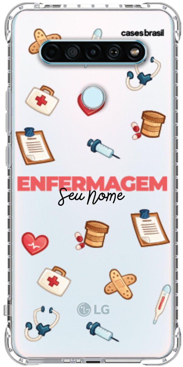 Capinha para celular Enfermagem - Profissão Com Nome